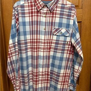 Legendary Whitetails Blue Casual Button Down Shirt